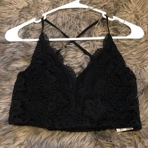 Floral Lace Bandeau/Bralette Top